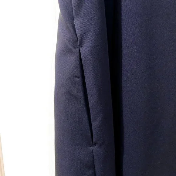 NWOT Simply Noelle Navy Sleeveless High Low Hem Dress with Lace-up Size XS - Picture 5 of 8